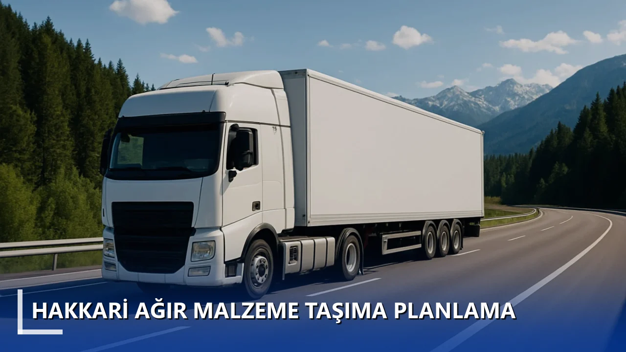 Hakkari Ağır Malzeme Taşıma Planlama