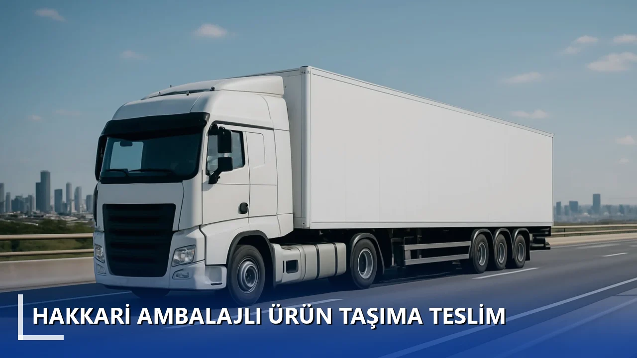 Hakkari Ambalajlı Ürün Taşıma Teslim