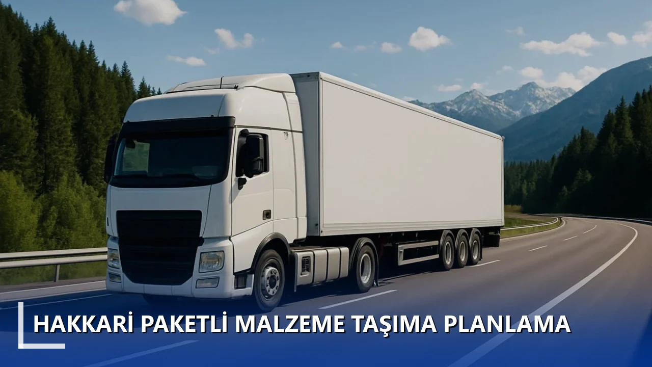Hakkari Paketli Malzeme Taşıma Planlama
