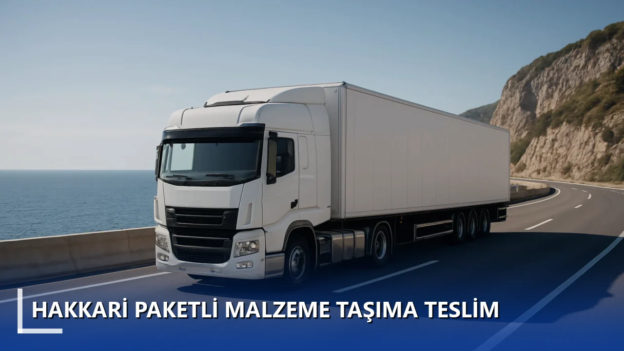 Hakkari Paketli Malzeme Taşıma Teslim