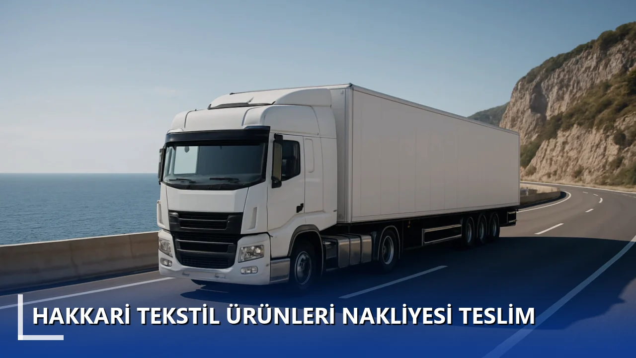 Hakkari Tekstil Ürünleri Nakliyesi Teslim